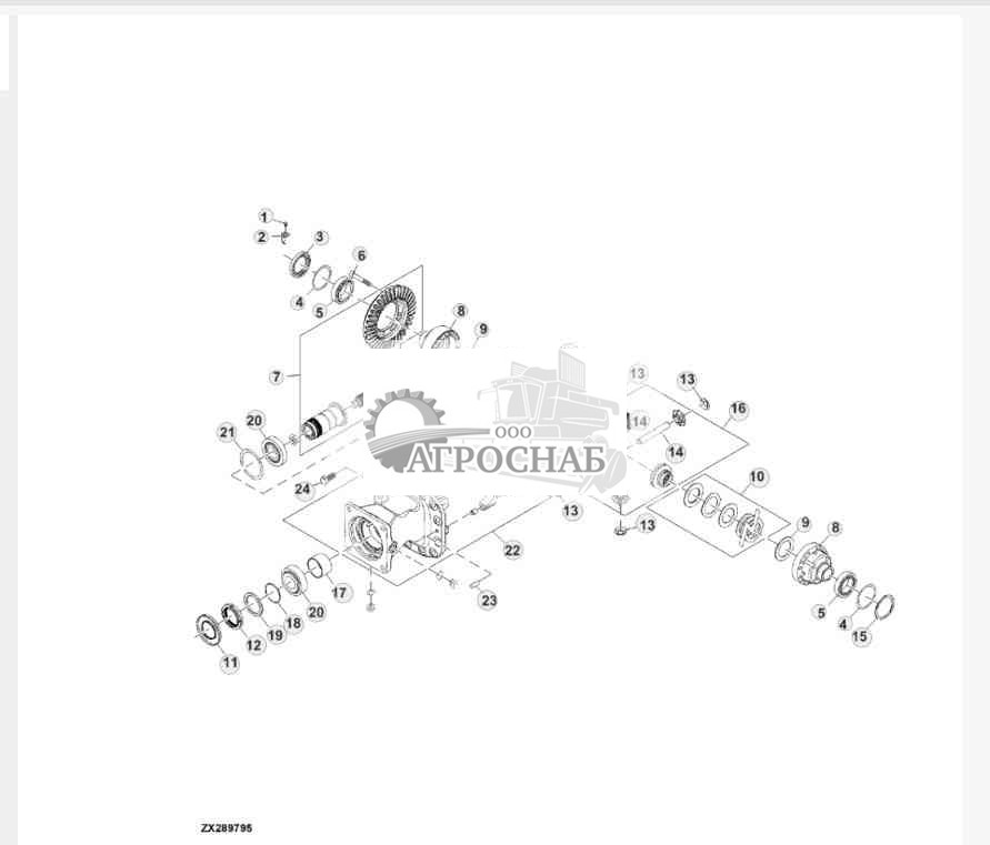 Дифференциал заднего моста для тяжелых условий эксплуатации, 4WD 